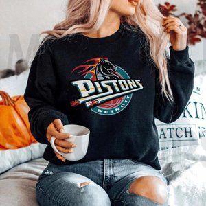 Detroit Pistons 90's, Vintage NBA Sweatshirt, Pistons Sweater, American Sport Sh